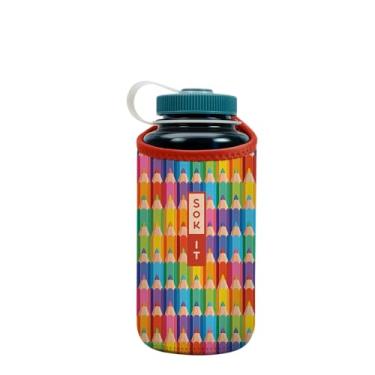 Imagem de Sok It Garrafa de água Botl Sok capa de neoprene isolada (obra de arte, serve para 947 ml Nalgene)