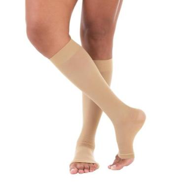 Imagem de Meia 3/4 panturrilha 6000 20-30mmhg aberta (ad) - venosan, Bege, M