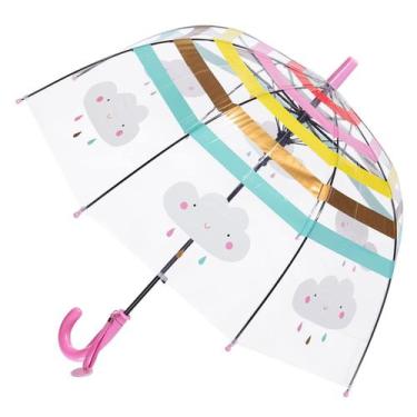 Imagem de Guarda-chuva RONIARE Kids Clear Bubble para chuva à prova de vento