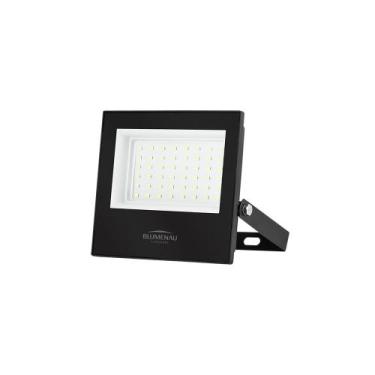 Imagem de Refletor Blumenau Led Play 50W Preto Bivolt, Luz Verde