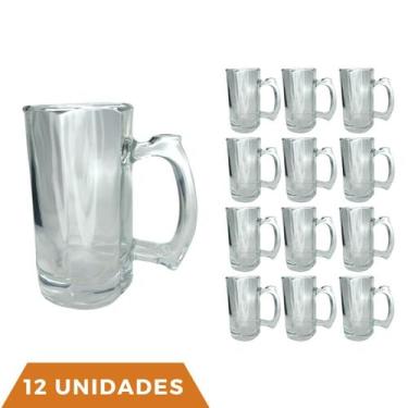 Imagem de 12 Caneca Cerveja e Chopp Restaurante Congelável 380ML - PRATICASA, 0 