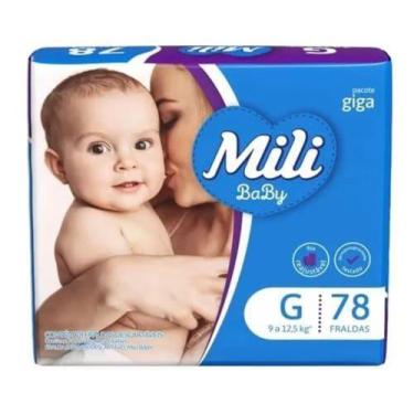 Imagem de Fralda Mili Baby Giga Tamanho G Com 78 Fraldas