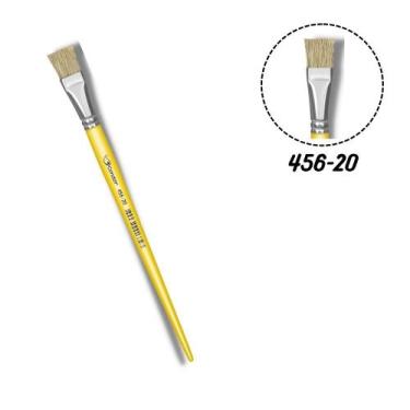 Imagem de Pincel Condor 456-20 Chato Pelo Natural Cabo Longo