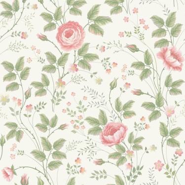 Imagem de Skyblur Papel de parede vintage 44,5 cm x 259,8 cm floral botânico boho papel de parede autoadesivo removível papel de parede adesivo e papel de contato para cozinha, quarto, armários, decoração de