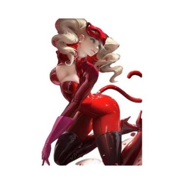 Imagem de Pôster De Jogo De Anime LOL KDA Com Laço Vermelho Ahri, Pintura Em Tel