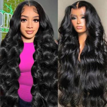 Imagem de Peruca GBUN de 34 polegadas Body Wave HD Lace Front 200 Density