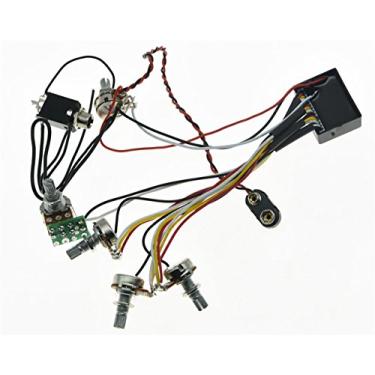 Imagem de KAISH Circuito pré-amplificador elétrico de equalizador de equalizador ativo e passivo de 3 bandas pré-conectadas