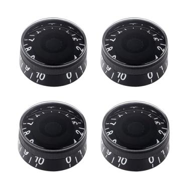 Imagem de Banworks Botões de controle de guitarra elétrica estilo anos 60 métricos 18 estrias 2 tons 2 botões de volume 6 mm (15/162.6 cm) para guitarras elétricas Epiphone Les Paul SG pacote com 4 JT/XN-02