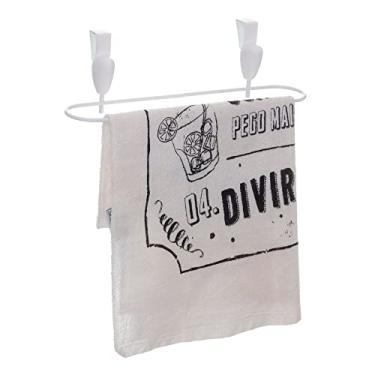 Imagem de Porta Panos de Pratos Para Porta de Armário - Linha Prática Branco com Branco