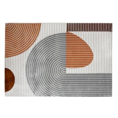 Imagem de Tapete minimalista lavável e felpudo para sala de estar, tapete macio e fofo para decoração de quarto, tapete geométrico (60 x 90 cm (23 x 35 pol.) / jds-250723002256)