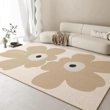 Imagem de Tapete de veludo cristal de estilo simples 140x200, capacho de cozinha, lavável e tensionado (140x200 cm (4,6x6,6 pés/sjr23))