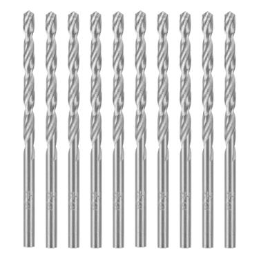 Imagem de MTX Broca para Metal 3,5 mm HSS Aço Rápido Polida – Ângulo 135°, Norma DIN 343, Haste Cilíndrica, Kit com 10 Peças