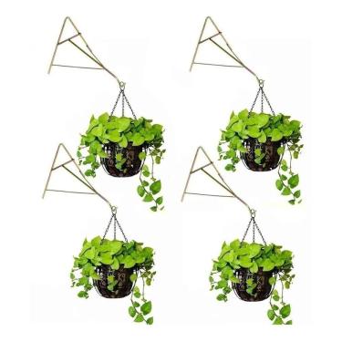 Imagem de 2X 4 Suporte Xaxim Gancho Pendurar Vaso De Planta Parede 20C