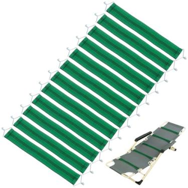Imagem de NBEADS 12 peças de cintos de substituição para cadeira de gravidade zero, tiras elásticas de poliéster resistentes, fechos reforçados de 40 x 4 cm para poltronas reclináveis dobráveis de gramado de