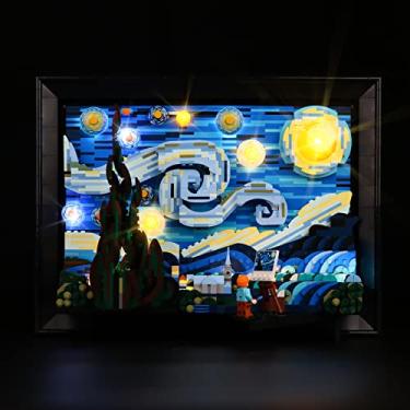 Imagem de Rorliny Kit De Iluminação Led Para Lego 21333 Vincent Van Gogh - Construção Noite Estrelada, Conjunto Compatível Com O Modelo 21333, Criativo, Apenas Luzes, Sem