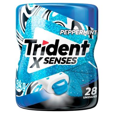 Imagem de Chiclete Trident X Senses Sabor Peppermint 54g