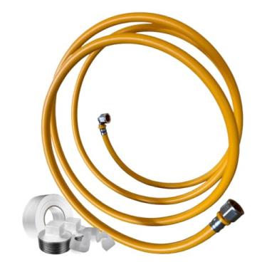 Imagem de Kit Tubo Pex 23,5m Gás 16mm Conexões Teflon Suportes Tudogás