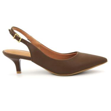 Imagem de Sapato Vizzano 1122.806 Salto Mule Social Calcanhar Aberto Feminino, 3