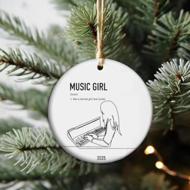Imagem de Lembrança de piano de cauda para meninas – Enfeite musical de Natal 2025, presente para pianistas e amantes de música