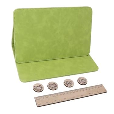 Imagem de MUNEFE Crochet Pattern Keeper Knitting Acessórios, Chart Holder Knitting Tool, Padrão magnético titular Knitting Tool para Needle Arts e Household (Verde vintage)