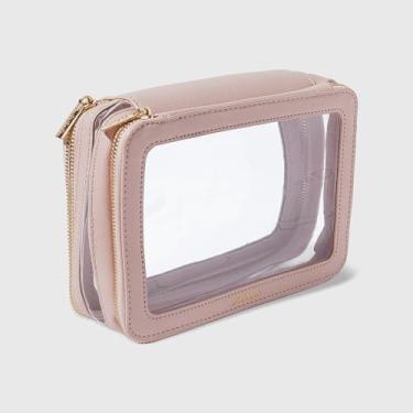 Imagem de Nécessaire Nude com Transparência - Double Crystal Case