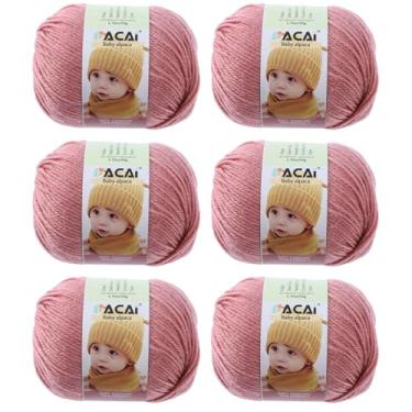 Imagem de Fio macio para bebê, 30% alpaca 70% poliéster, hipoalergênico, lavável, lavável na máquina, lã de bebê, ideal para tricô, crochê, cobertores de bebê, roupas e acessórios para recém-nascidos, 50 g por