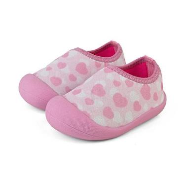 Imagem de Sapameia Moda Menina Bebê Infantil Antiderrapante Rosa/Coração Mzkid, 
