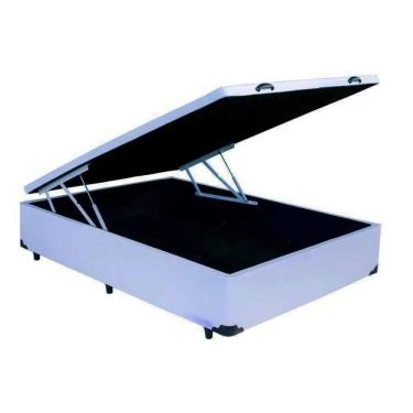 Imagem de Base Box Baú Universal Casal 43x188x138 Cor Branco
