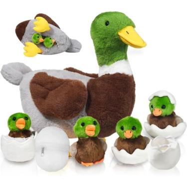 Imagem de Animais de pelúcia Youthfuljive Mallard Duck 7 em 1 com zíper