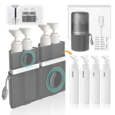 Imagem de Garrafas de viagem VOGOGE para produtos de higiene pessoal 4x55ml com 