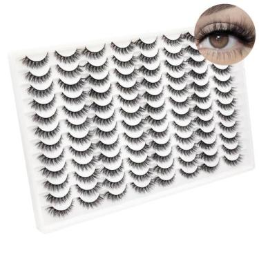 Imagem de Cílios postiços Azenlo Faux Mink Lashes 48 pares de 14 mm 3D
