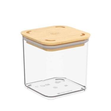 Imagem de Pote Hermético Coza Modo Bambu 580ml Cristal Brinox - 40641/3009