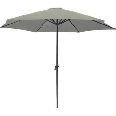 Imagem de Ombrelone Guarda-Sol Central 2,70m Branco Importway com Manivela Prote