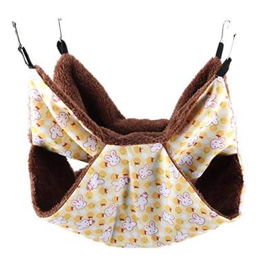 Imagem de Acouto Cama de Presunto de Dupla Temporada Amarelo 4 Temporada para Animais Estimação e Pássaros (Tamanho grande)