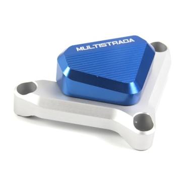 Imagem de Arashi Protetores deslizantes de motor sem corte para Ducati Monster 821 Dark 2014-2016, Monster 821 Stripe 2014-2017, peças de acessórios de motocicleta azul