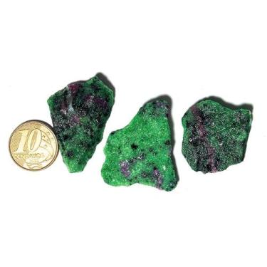 Imagem de Rubi Bruto na Zoisita Natural - Pedra Preciosa 8g 2 a 4cm Classe B - C