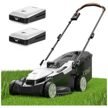 Imagem de Cortador de Grama Elétrico Sem Fio Litheli 40V 2 x 20V, Motor Brushless Potente, Ajuste de Altura, Leve e Portátil, 2 Baterias 4.