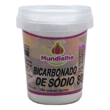 Imagem de Bicarbonato De Sodio Em Pó 80g - Mundialho