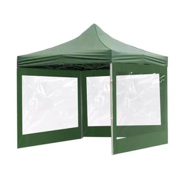 Imagem de Kit Tenda Gazebo Sanfonada 3x3 Articulada Reforçada com Fechamento Laterais Completo Retrátil(VERDE)
