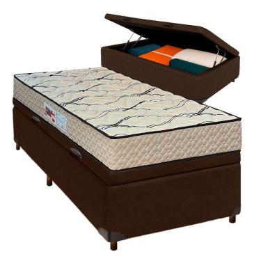 Imagem de Cama Box Bau Blindado Solteiro + Colchão D33 Maxsono Paropas