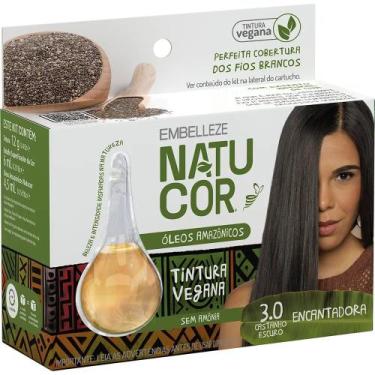 Imagem de Tinta de Cabelo Natucor Óleos Amazônicos Castanho Escuro 3.0