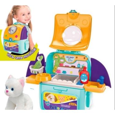 Imagem de Adotados Mochila Pet Care Gato Branco - Fun F00581