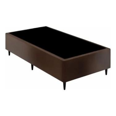 Imagem de Base Box Viúva Santo Box Suede Marrom 40x128x188