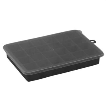 Imagem de Forma de Silicone Flexível Para Gelo Papinhas Com Tampa 24 Cubos Drinks Caipirinha Utensílio Cozinha Bar