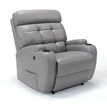 Imagem de Poltrona Do Papai Reclinável Elétrica Com Massagem Em Corino Importado