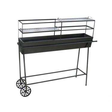 Imagem de Churrasqueira Espetinho Comercial Com 2 Grelhas E Carrinho