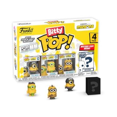 Imagem de Funko Bitty Pop!: Mini brinquedos colecionáveis Minions pacote com 4 - Olho, Matie, Cro-Minion, Au Nature e Mystery Chase Figure (os estilos podem variar)