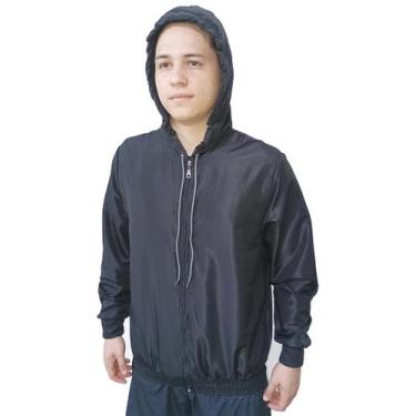 Imagem de Jaqueta Corta Vento Liso C/ Capuz Masculina Blusa Agasalho - River, Pr