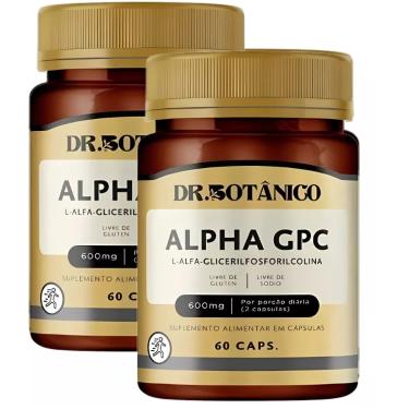Imagem de KIT 02 ALPHA GPC 600MG 60CAPS DR. BOTANICO