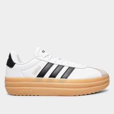 Imagem de Tênis Adidas VL Court Bold Feminino, Branco, Preto, 37